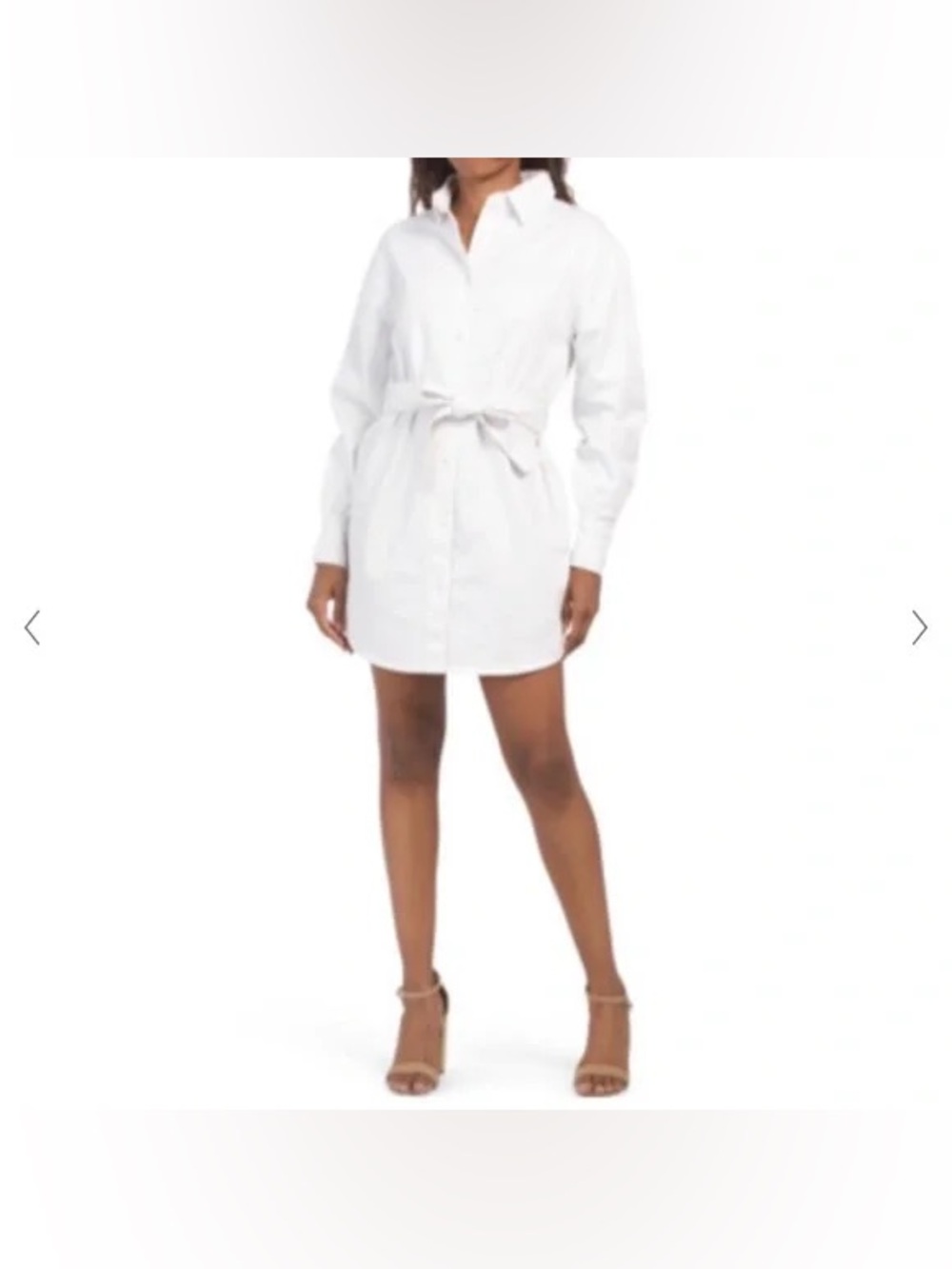 Avec Les Filles White Shirt Dress
